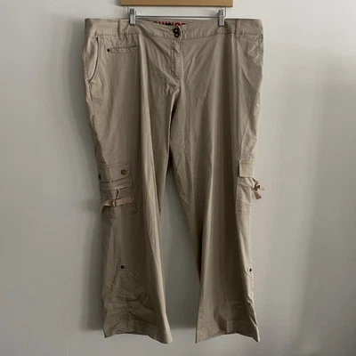 Pantalones cargo Chinos Avenue para mujer 20 enrollables informales cómodos elásticos Foto 1 de 4