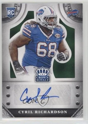 2014 Crown Royale Rookie Signatures Green Plaid /5 Cyril Richardson Auto RC - Image 1 of 2