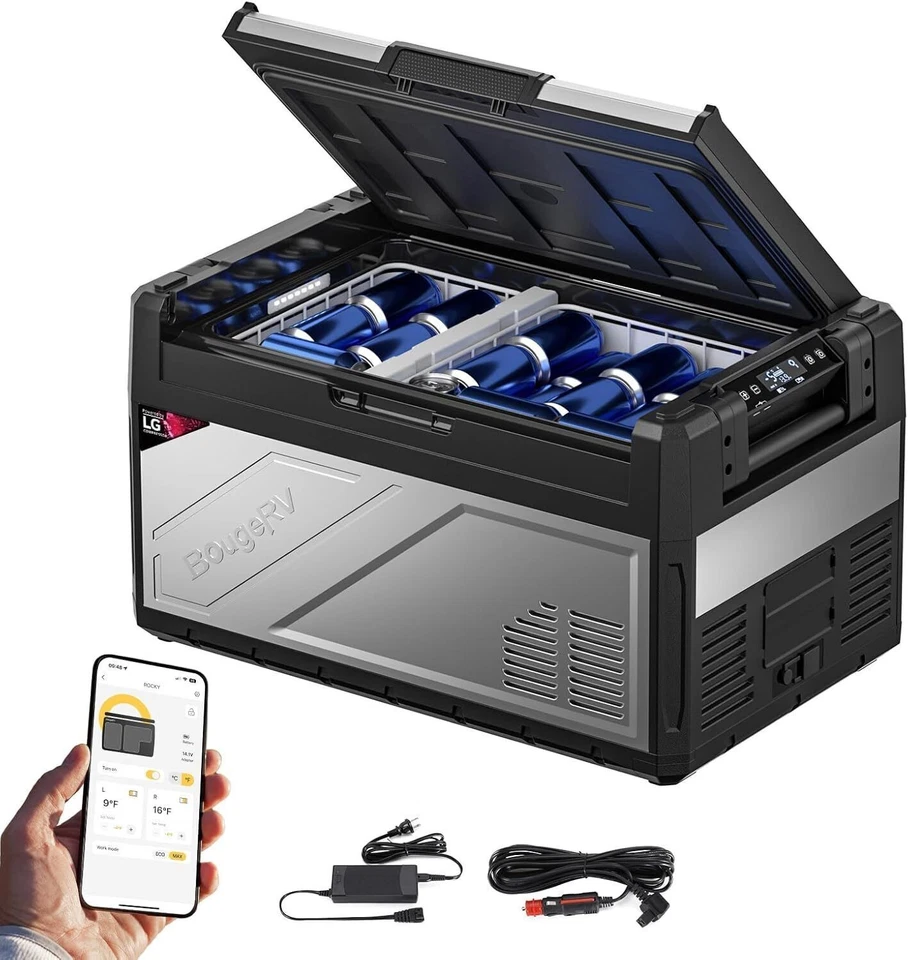 BougeRV Rocky2 Kompressor Kühlbox 39L Dual-Zone Gefrierfach 12V/24V/230V #22