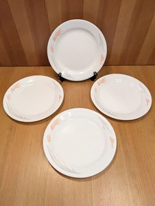Lot (4) Corelle FLORAL WISP DESERT ROSE Bread/Side/Dessert Plates 7-1/4" Set EUC - Picture 1 of 6