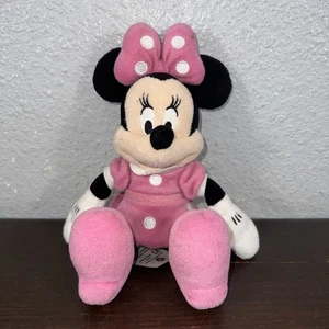 Disney Store Minnie Mouse Plush Pink Polka Dot Dress Bow  Stuffed Animal Toy - Foto 1 di 5