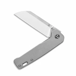 QSP Knives Penguin Liner Lock 130-P Messer 154 cm & grau Titan - Bild 1 von 3