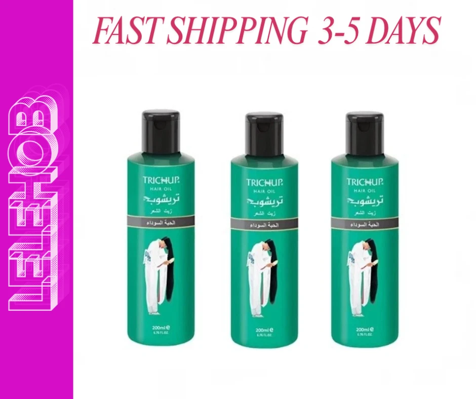 ⭐ENVÍO RÁPIDO⭐ 3X Aceite Capilar Trichup con Semilla Negra para Cabello Fuerte y Brillante 200 ml Foto 1 de 1