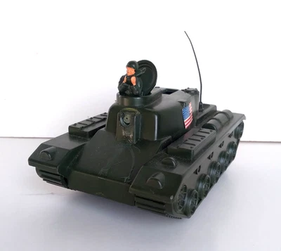 Juguete plástico del ejército Marx Power Action tanque del ejército de Estados Unidos acción de tracción 5,5" Foto 1 de 4