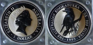 Australia:1995 1 Dollar Kookaburra Proof #260 Silver In Capsule IRTM2689 - Picture 1 of 1