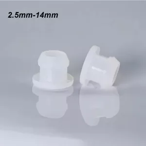 Clear Snap-On Silicone Rubber Hole Plug Blanking End Cap Seal Stopper 2.5mm-14mm - Picture 1 of 4