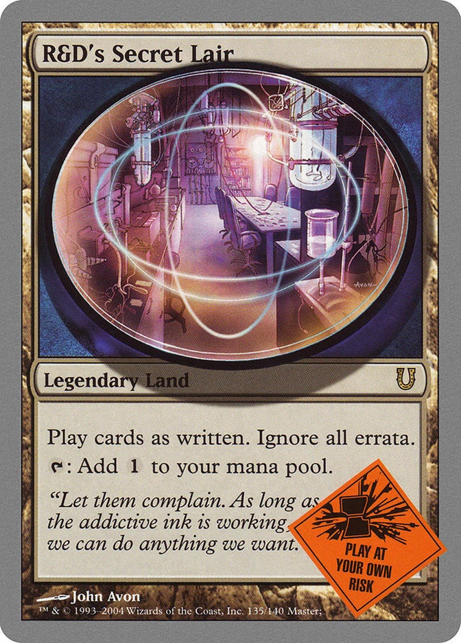 FOIL R&D's Secret Lair | MtG Magic Unhinged | English | Lightly Played (LP) - Image 1 of 1