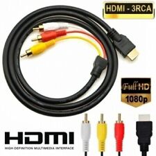 1080P HDMI Male To 3 RCA Video Audio AV Component Converter Adapter Cable 6 Feet