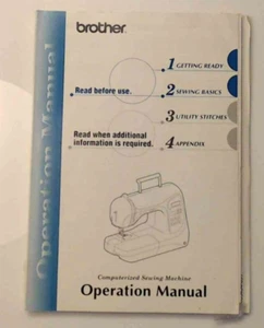 BROTHER NX 600 INSTRUCTION MANUAL / GUIDE / WORKBOOK - Picture 1 of 3