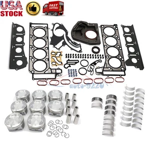 M278 Engine Rebuild Gasket Kit Pistons Main&Rod Set For Mercedes-Benz S500 4.7L - Picture 1 of 7