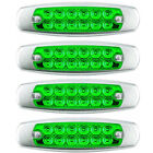 12LED Side Marker Green Lights for Peterbilt Cab Sleeper Freightliner Truck
