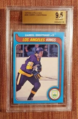 1979 O-Pee-Chee #280 Darryl Edestrand Kings Hockey Card BVG 9.5 Gem Mint Pop 1 - Image 1 of 2