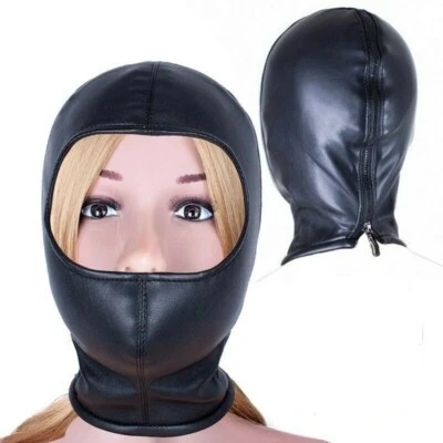 Mascarada Adulto Cuero PU Arnés para Cabeza Arnés Máscara Discoteca Disfraz con disfraces Foto 1 de 4
