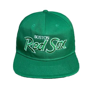 Raro cappello berretto snapback Sports Specialties vintage Boston Red Sox con scritta verde - Foto 1 di 8