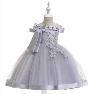 Kid Christmas Party Dress Girl Elegant Wedding Skirt Children Birthday Prom Gown - Picture 1 of 31
