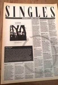 U2 Pride single review 1984 UK ARTICLE / clipping - Imagen 1 de 1