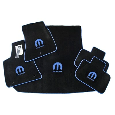 Alfombrillas Dodge Charger M MOPAR 5 piezas B5 logotipos azules B5 Trim UpGrade calidad 32 oz Foto 1 de 4