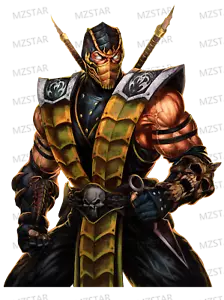 Calcomanía adhesiva brillante impermeabilizante luchador escorpión - Imagen 1 de 6