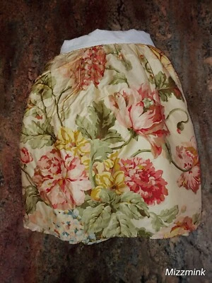 Ralph Lauren QUEEN Sussex Gardens Floral Ruffled Bed Skirt 15" drop-split - Image 1 of 4