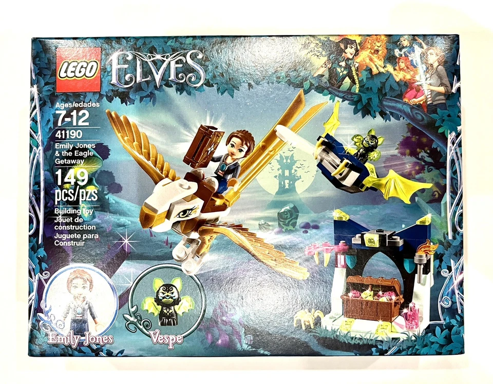 Lego Elves: Emily Jones & the Eagle Getaway (41190) Novo Taco Vespe Selado Novo Novo em folha - Imagem 1 de 4