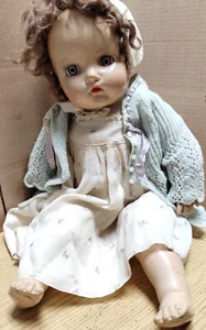 Vintage 1930s Madame Alexander 22" Baby Doll Sleepy Eyes - Picture 1 of 11