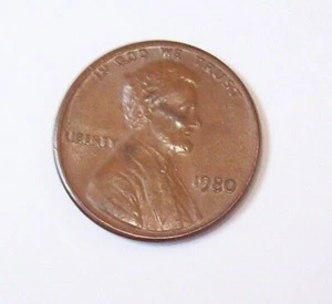 USA LIBERTY 1 ONE CENT "IN GOD WE TRUST" Kupfer-Zink 1980 Lincoln Sammlermünze - Bild 1 von 5