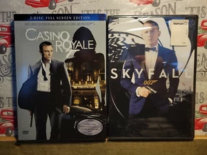 2 dvd lot-Casino Royale & Skyfall NEW SEALED ORIGINAL MINT DVDS - Picture 1 of 12