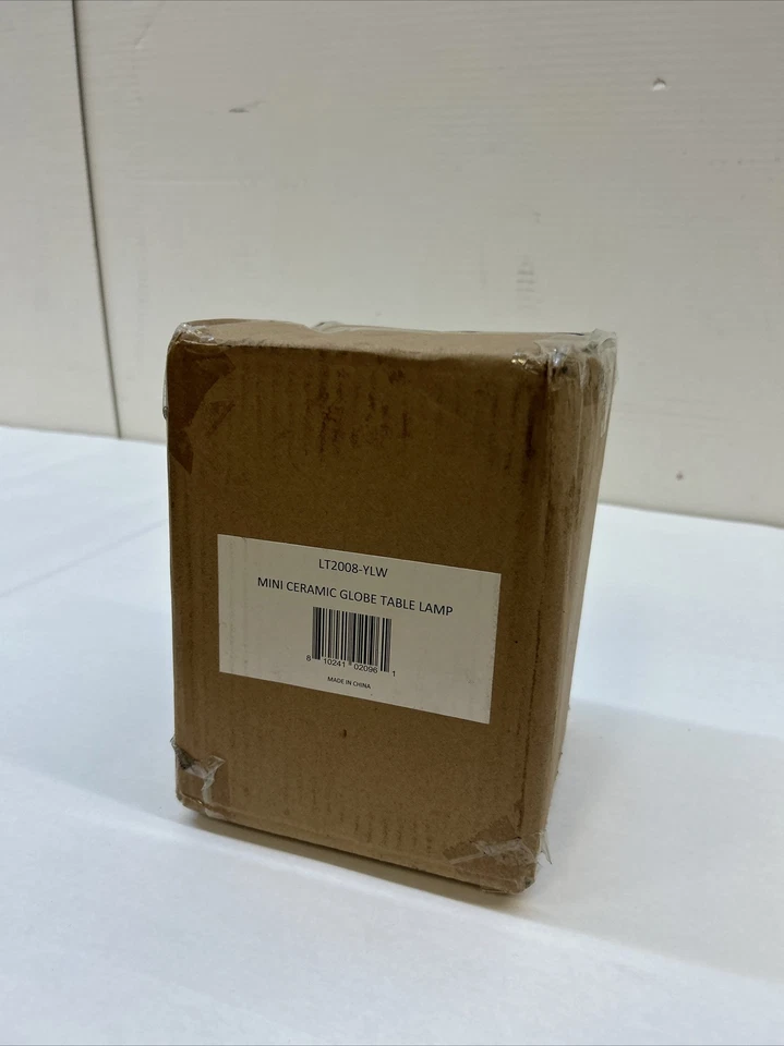 Simple Designs Lt2008-ylw Mini Ceramic Globe Table Lamp Yellow