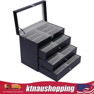 24 Fächer Mehrere Brillen Organizer Brille Sonnenbrille Aufbewahrungsbox Display Halter - Bild 1 von 16