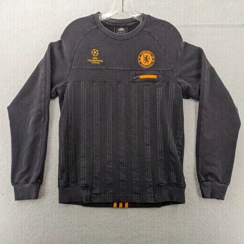 Chelsea Football Club Soccer Jersey Mens Small Black Champions League Heavy Cover