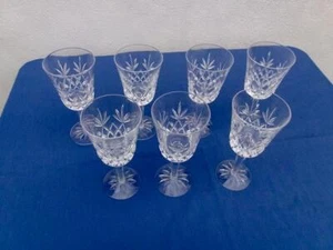 VINTAGE LENOX CRYSTAL *CHARLESTON* ( LOT OF 7 ) WATER GOBLETS 7 1/2" UNUSED - Picture 1 of 7