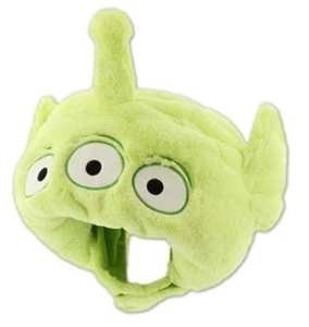 Japan Tokyo Disney Resort Store Ears HeadBand Cap Fluffy Plush Little green men - Picture 1 of 5