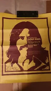 SIGNED 1972 PETER MAX POSTER- Famous Barr Clayton, Missouri Rare! - Picture 1 of 6