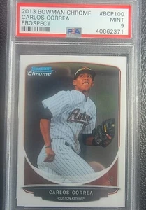 2013 Bowman Prospect Carlos Correa Astros RC Rookie PSA 9 - Picture 1 of 1