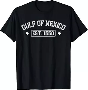 Gulf of Mexico Forever Retro Vintage Beach Mens Women T-Shirt - Picture 1 of 5