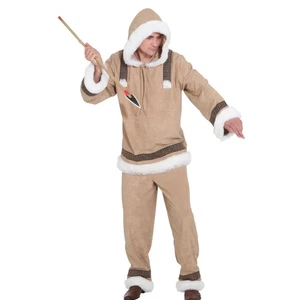 Herrenkostüm Eskimo Fasching Karneval Inuit Verkleidung 58/60 Eskimomann - Bild 1 von 1