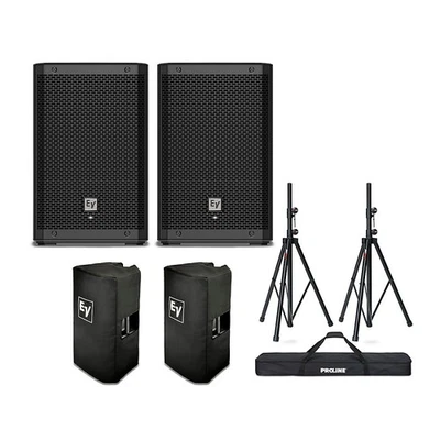 Par de altavoces alimentados Electro-Voice ZLX-8P G2 con cubiertas y soportes Foto 1 de 4
