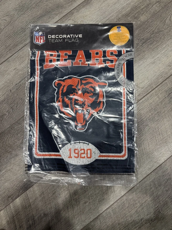 Bandera de polilineno, tamaño jardín, 12,5"x18", Chicago Bears Foto 1 de 1
