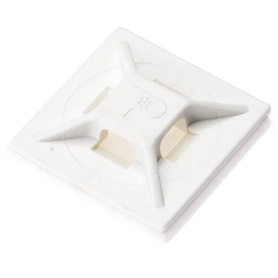 PANDUIT ABMM-A-C MONTAJE DE BRIDA DE CABLE, 4 VÍAS, 19,05 MM CON, ABS, BLANCO, PK100 Foto 1 de 2