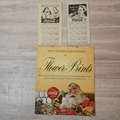 Vintage Coca-Cola Calendars (2 Frm 1943 & 1 Frm 1957) - Image 1 of 4