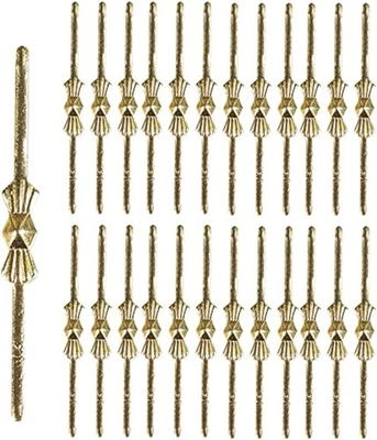 300 piezas conectores de cristal de pajarita, conectores de araña clips pasadores, dorado  Foto 1 de 4