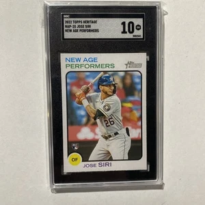 JOSE SIRI—2022 Topps Heritage New Age Performers #NAP-20—ROOKIE CARD SGC 10 - Bild 1 von 2