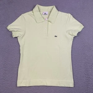 Lacoste Polo Shirt Boys 40 XS Green Knit Cotton Knit School Preppy Casual SPOTS - Picture 1 of 16