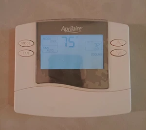 Aprilaire 8444 Non-Programmable Thermostat - White - Electronic Backlit Display - Picture 1 of 4