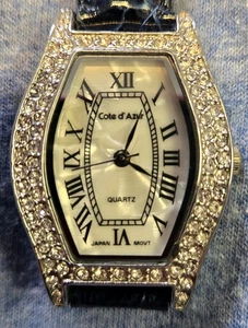 Orologio donna Costa Azzurra tono argento con cristalli batteria nuova  - Foto 1 di 7