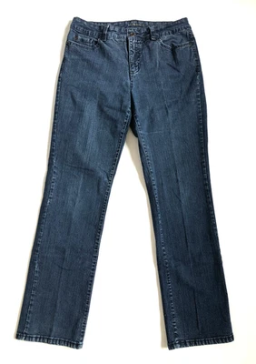 Pantalones de mezclilla elásticos de tiro medio Sonoma originales rectos talla 10 Ave. (31x30) para mujer Foto 1 de 4