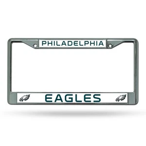 NFL Philadelphia Eagles Standard Chrome License Plate Frame 6 x 12.25-" - Picture 1 of 7