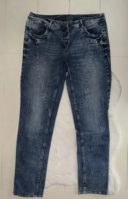 Damen Jeans Scarlett Cecil Blau Gr. 32 Damenjeans schmales Bein Damenbekleidung - Bild 1 von 4