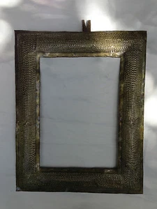 FRAME for ART or MIRROR from recycled metal - HANDMADE artist signed - Picture 1 of 5