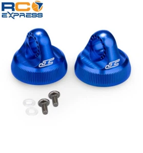 JConcepts Fin 13mm Shock Cap Blue Fits Team Associated 13mm Shock Body JCO2701-1 - Picture 1 of 1